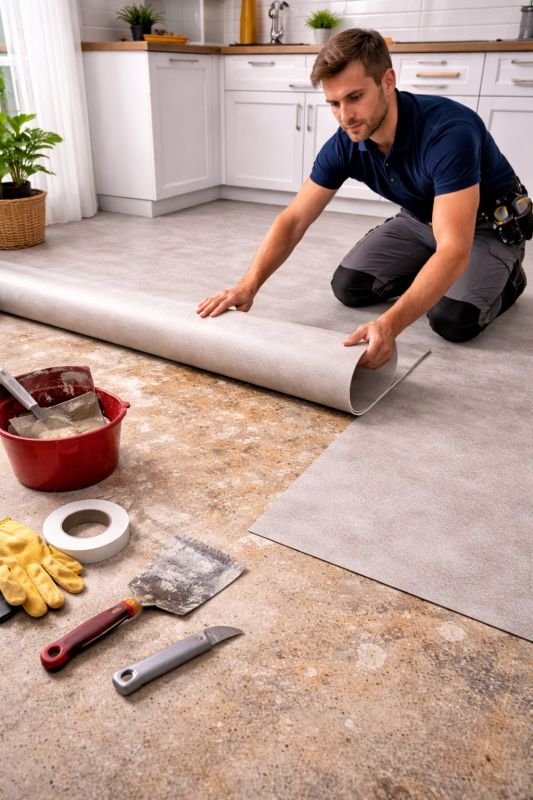 Linoleum Floor Installation in Chatsworth, CA